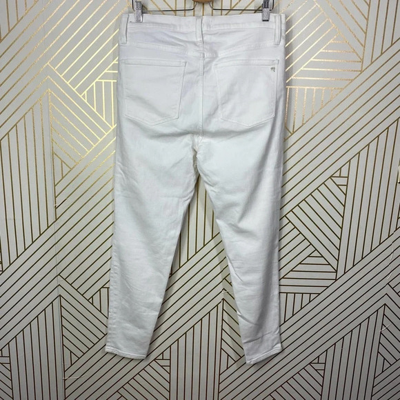 Madewell 9" High-Rise Skinny Jeans Pure White‎ - Picture 5 of 12